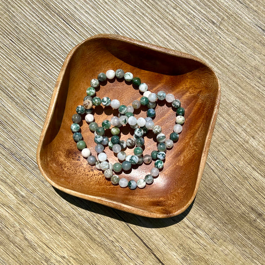 Moss Agate Bracelets