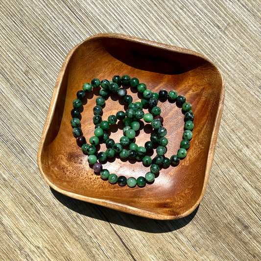 Ruby Zoisite (Anyolite) Bracelet